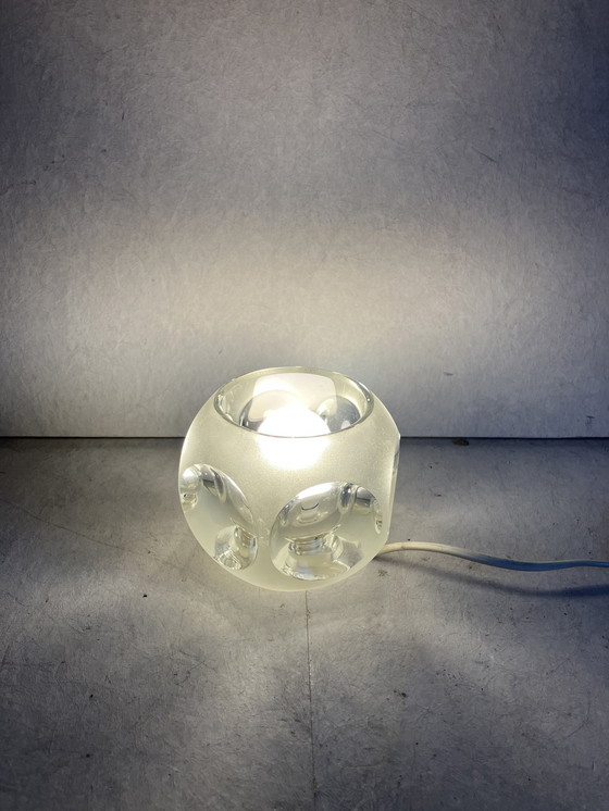 Image 1 of Peil & Putzler Ice Cube Glass Design Table Lamp