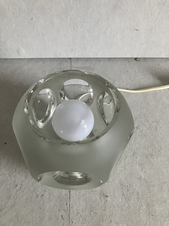 Image 1 of Peil & Putzler Ice Cube Glass Design Table Lamp