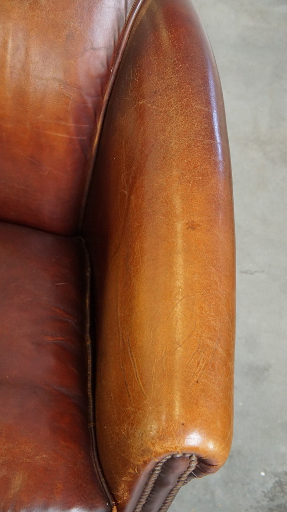 Image 1 of Sheep leather club chair