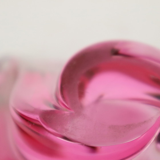 Image 1 of Pink Crystal Bowl Val Saint Lambert