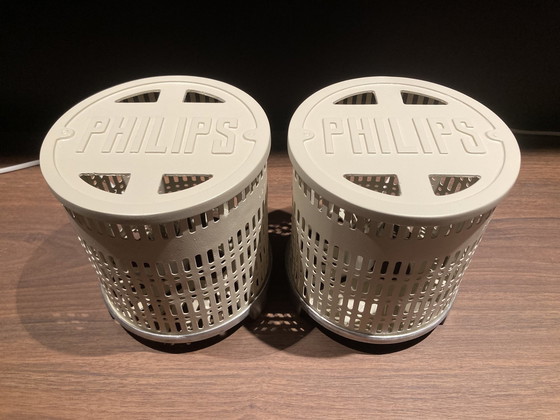 Image 1 of 2X Philips Vintage Table Lamps, unique model