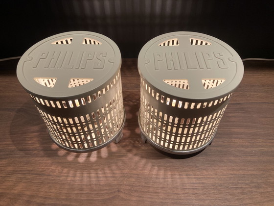 Image 1 of 2X Philips Vintage Table Lamps, unique model