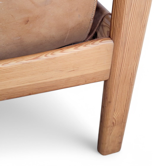 Image 1 of Pair Of "Natura" Leather Armchairs By Karin Mobring For Ikea, 1970S