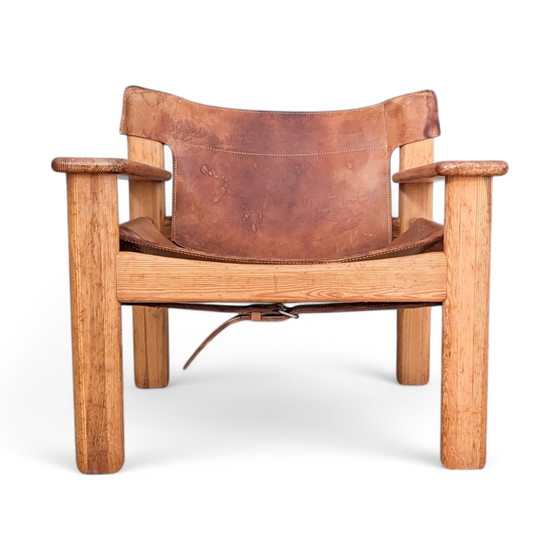 Image 1 of Pair Of "Natura" Leather Armchairs By Karin Mobring For Ikea, 1970S