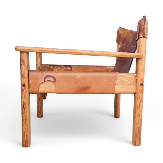 Image 1 of Pair Of "Natura" Leather Armchairs By Karin Mobring For Ikea, 1970S