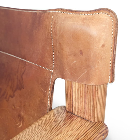 Image 1 of Pair Of "Natura" Leather Armchairs By Karin Mobring For Ikea, 1970S