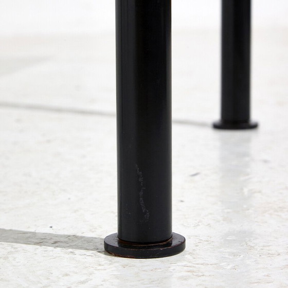 Image 1 of Vintage Italian dining table in metal and glass by Laura De Lorenzi and Stefano Stefani for Pallucco, 1980s