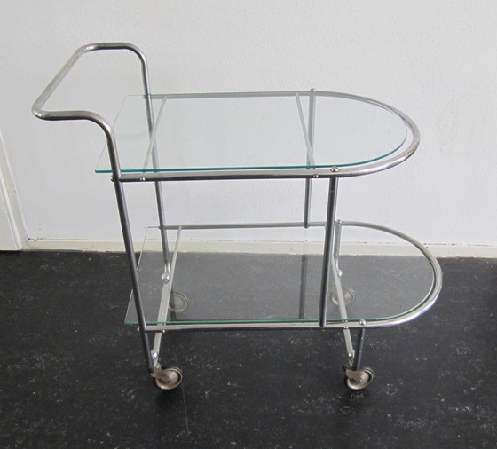 Image 1 of Art Deco Serving Cart 1925