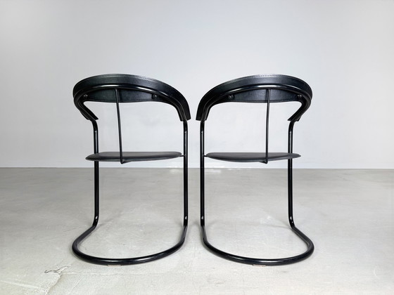 Image 1 of Set of 2 Canasta Arrben Italy chairs Design Vintage cantilever chairs