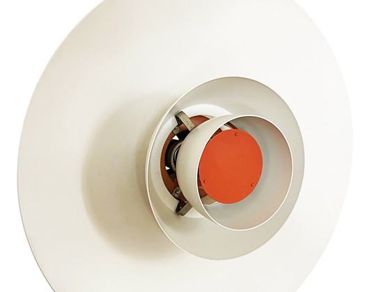 Image 1 of White Pendant Light Ph 4/3 By Poul Henningsen For Louis Poulsen. Denmark 1980S