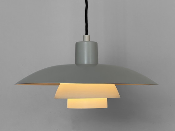 Image 1 of White Pendant Light Ph 4/3 By Poul Henningsen For Louis Poulsen. Denmark 1980S