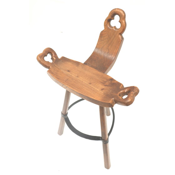 Image 1 of Taburete vintage brutalista español 'Marbella' de Confonorm de la década de 1970