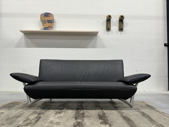 Image 1 of Banc Rolf Benz en cuir noir