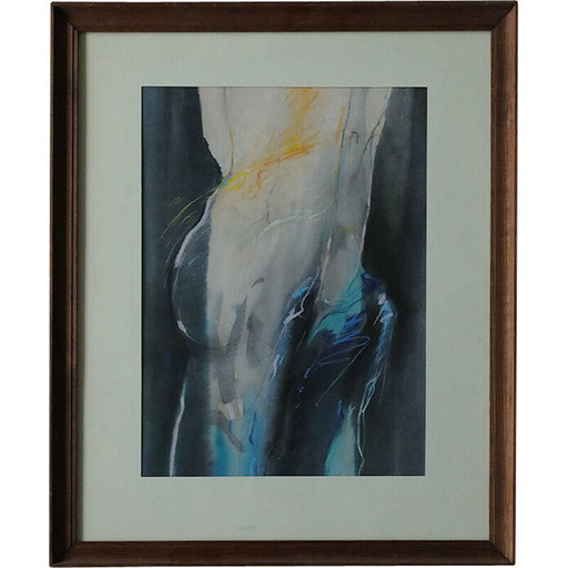 Vintage “Watercolor” painting by Antoni Karwowski, 1992