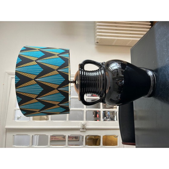 Image 1 of Lampada vintage in ceramica nera, 1970