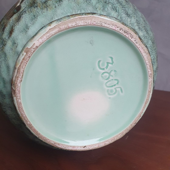 Image 1 of Vaso vintage Jasba verde menta, Germania, anni '60