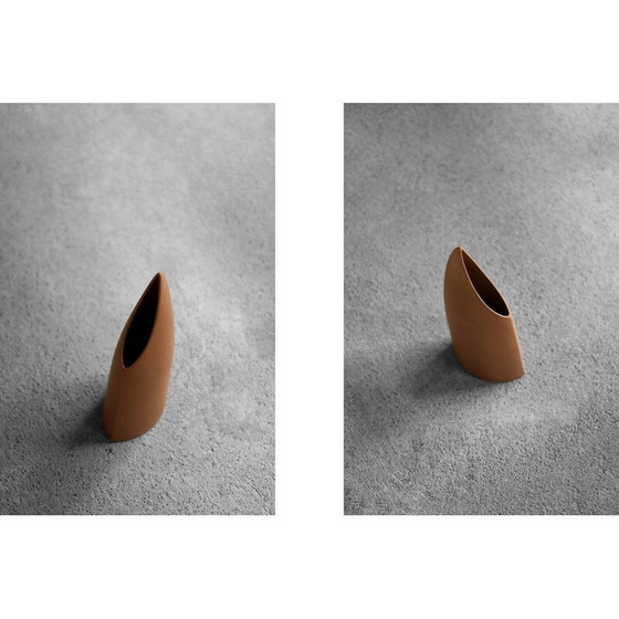 Image 1 of Vintage brick red sandstone vase for Asa Selection, Germany 1980