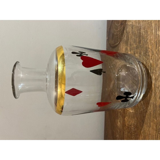 Image 1 of Set of vintage carafe and glasses, 1950