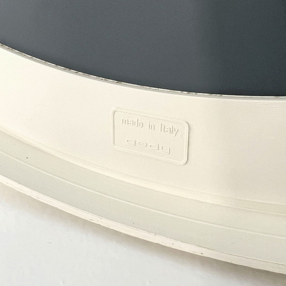 Image 1 of Round White Vanity Mirror From Gedy, 1980S