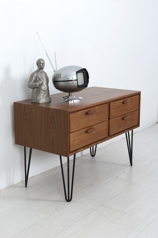 German teak chest of drawers