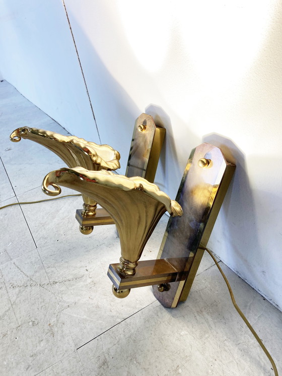 Image 1 of 2 lampade da parete vintage