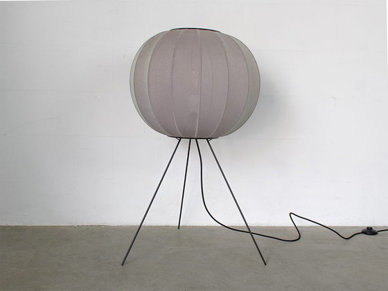 Image 1 of Knit White KW60 floor lamp by Iskos-Berlin handmade Denmark