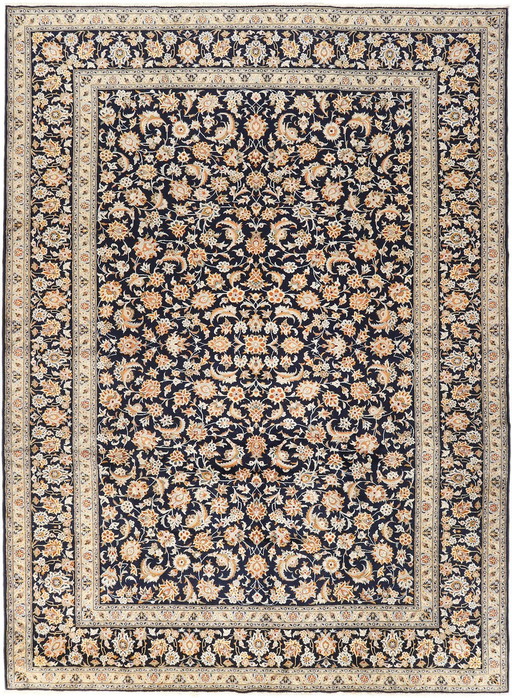 Persian carpet Kashan 4,10 X 3,02 Hand-knotted Oriental rug No. 1107