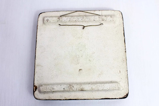 Image 1 of Ceramic wall plaque and modernist horse motif glaze