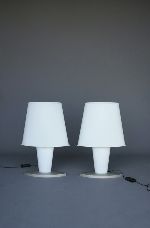Products Vintage Table Lamps By Daniela Puppa For Fontana Arte, 1990S, Set Of 2