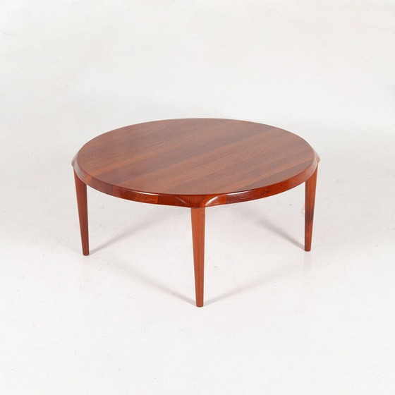 Image 1 of Round vintage coffee table in solid teak by John Boné for Mikael Laursen, Denmark 1960