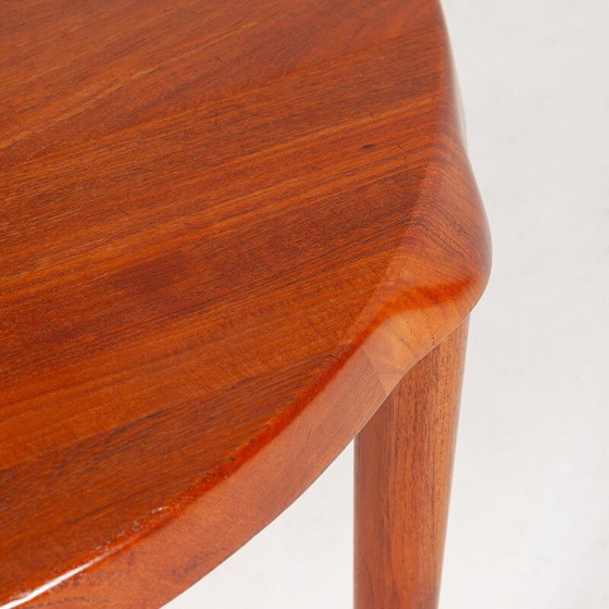 Image 1 of Round vintage coffee table in solid teak by John Boné for Mikael Laursen, Denmark 1960