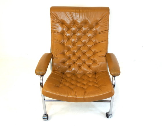 Image 1 of Bore leather armchair by Noboru Nakamura