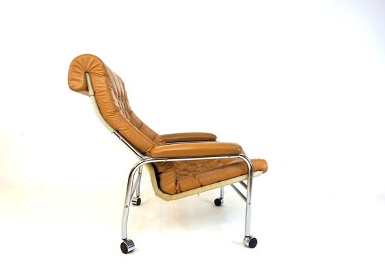 Image 1 of Bore leather armchair by Noboru Nakamura