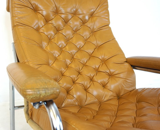 Image 1 of Bore leather armchair by Noboru Nakamura