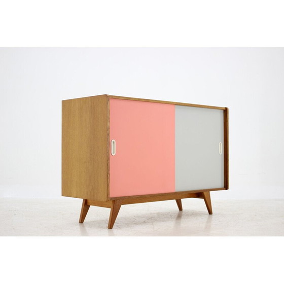 Image 1 of Credenza vintage in legno di quercia di Jiří Jiroutek, Cecoslovacchia 1960