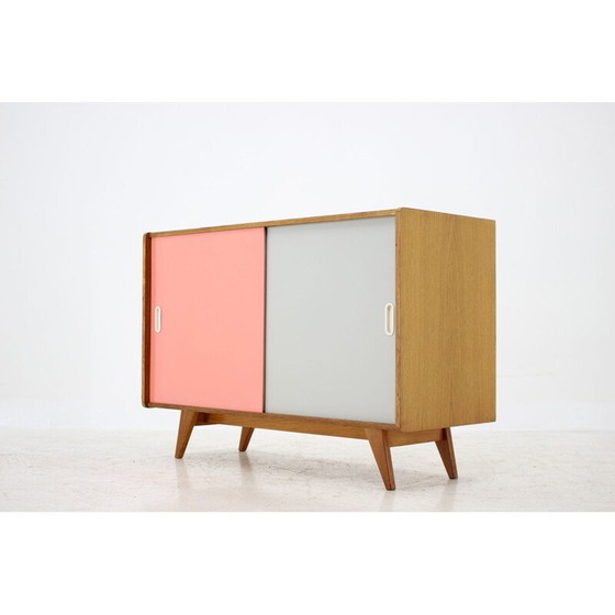 Image 1 of Credenza vintage in legno di quercia di Jiří Jiroutek, Cecoslovacchia 1960