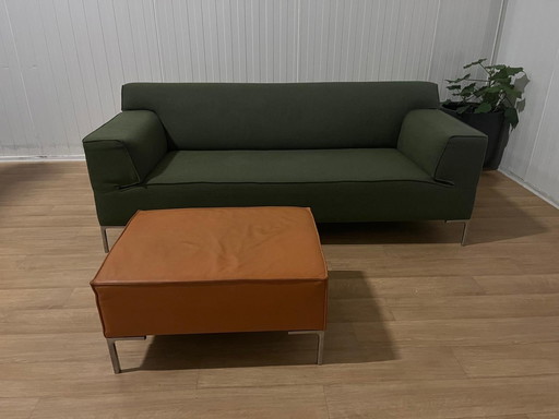 Design On Stock Bloq 3-Seater Sofa Green