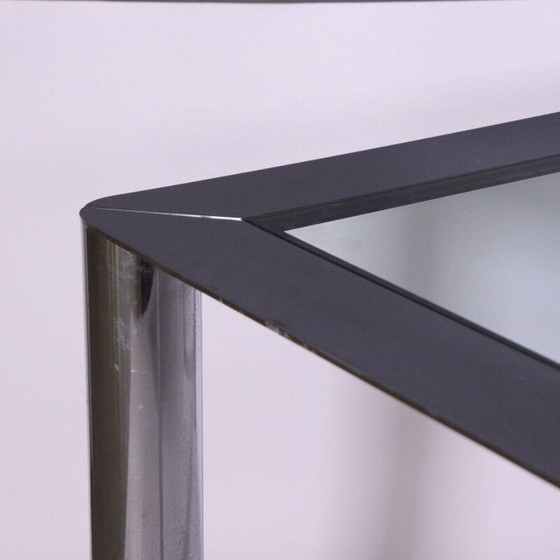 Image 1 of Vintage chromed metal and glass Cinova dining table by Sergio Mazza & Giuliana Gramigna, 1970s