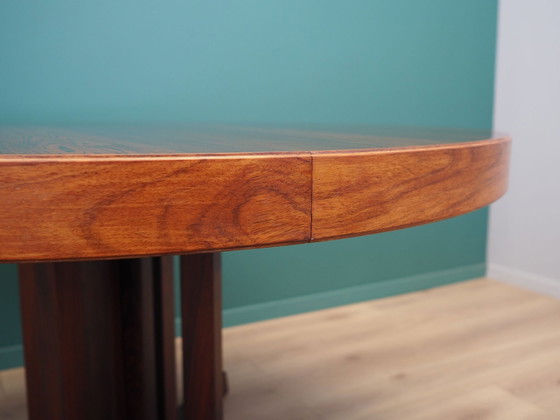 Image 1 of Round Rosewood Table, Danish Design, 1970S, Designer: Johannes Andersen, Production: Hans Bech