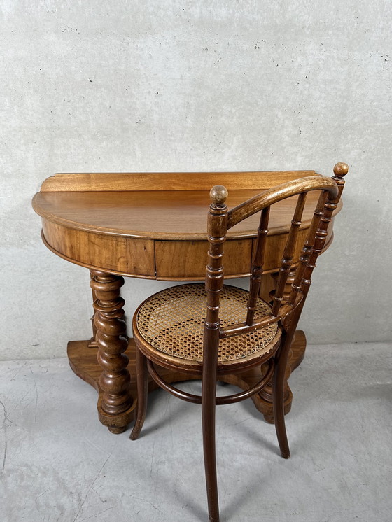 Image 1 of Ancienne console italienne, table à écrire