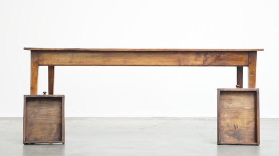 Image 1 of Fruit Tree Dining Table With 2 Drawers