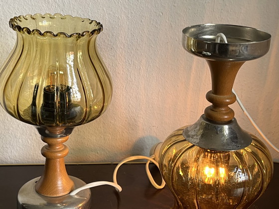 Image 1 of 2x Lampes de table Mid Century