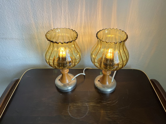 Image 1 of 2x Mid Century Table Lamps