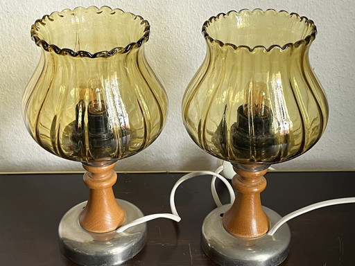 2x Lampes de table Mid Century