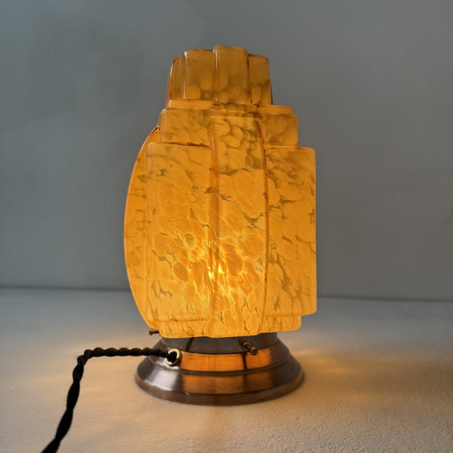 Antique Skyscraper Art-Deco Table Lamp