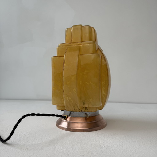 Antique Skyscraper Art-Deco Table Lamp