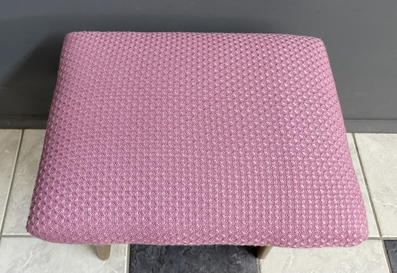 Image 1 of Pink foot stool 1960s