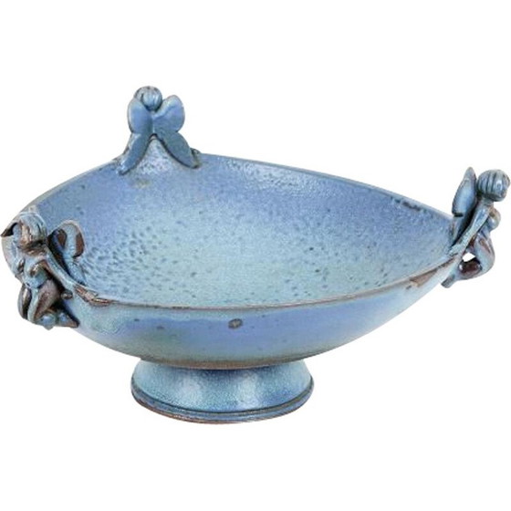 Image 1 of Ciotola vintage con decorazioni di elfi in ceramica, 1980