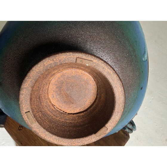 Image 1 of Ciotola vintage con decorazioni di elfi in ceramica, 1980