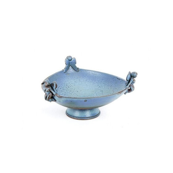 Image 1 of Ciotola vintage con decorazioni di elfi in ceramica, 1980